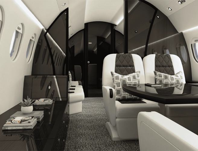 Falcon 900 D aircraft interior