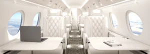 Private jet - aircraft cabin
